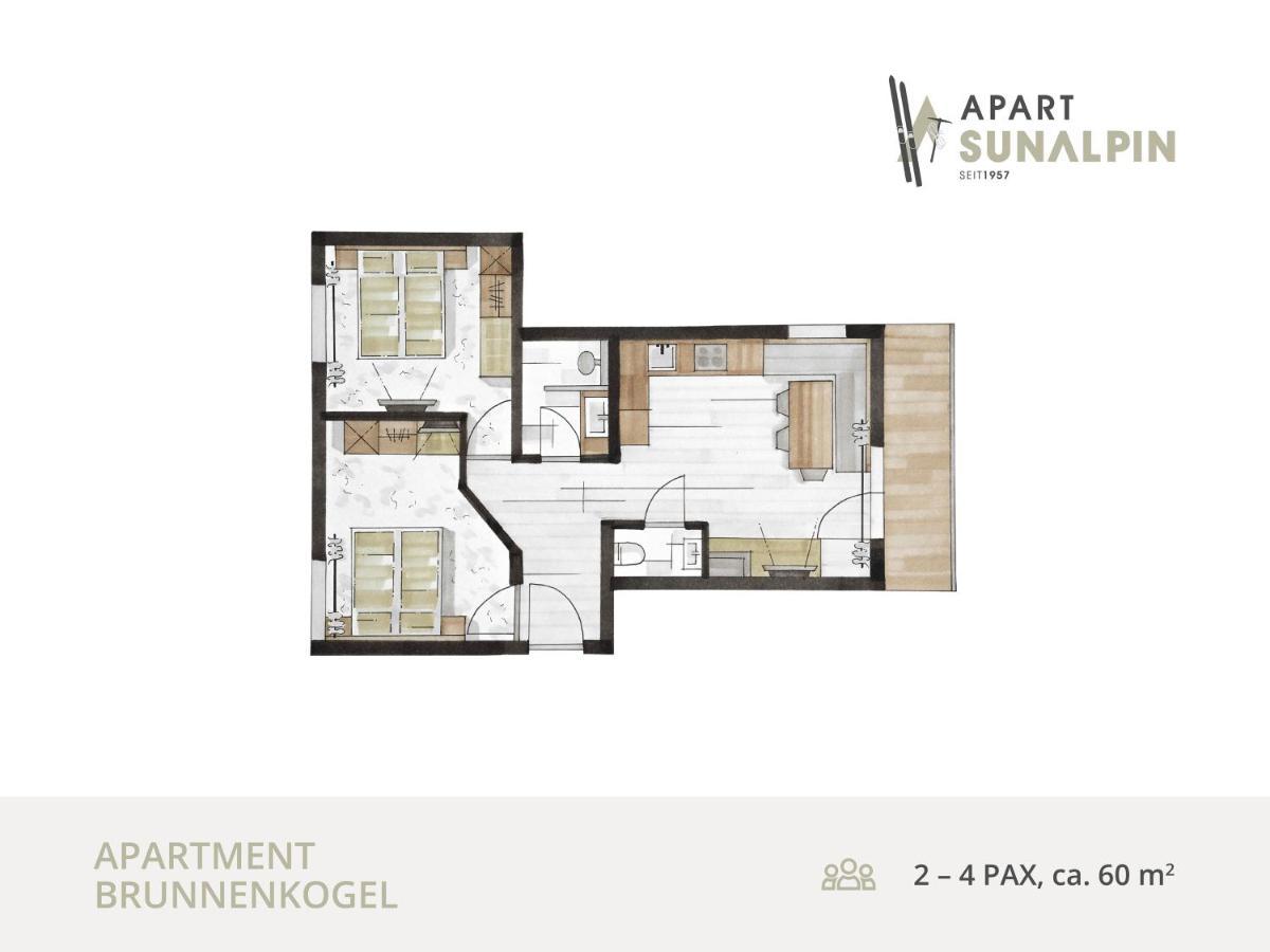 Apart Sunalpin Sölden Kültér fotó